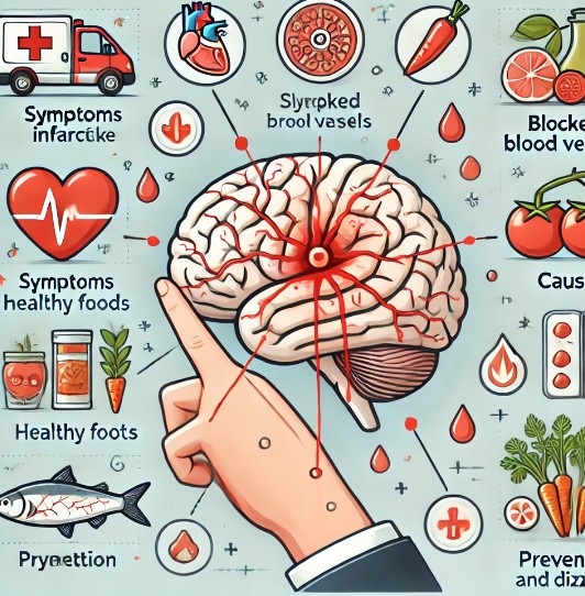 뇌경색 원인과 주요 증상,좋음 음식,대처방법?